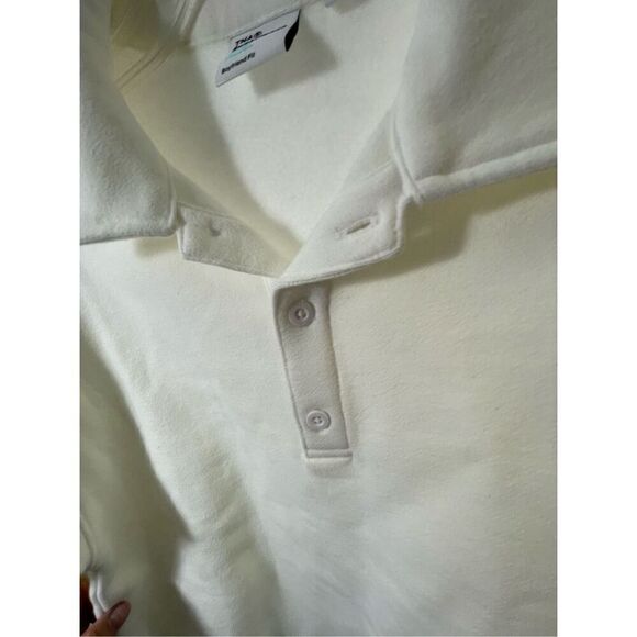 TNA Aritzia Sweatfleece Cozy Fleece Boyfriend Fit in Ivory Size XS - Picture 2 of 6